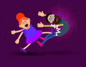 Nadia: প্রেমিকার লাথিতে প্রেমিকের মৃত্যু 15 cartoon girl kicks bearded man 600nw 2132115797 1